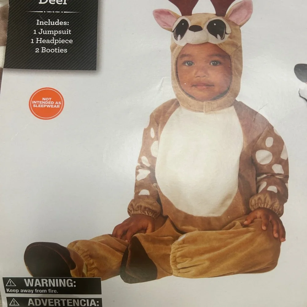 Deer Costume Infant 12-18 Months Jumpsuit Halloween dress up